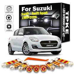 LED Interior Roof Map Trunk Plate Light Car Bulbs Kit For Suzuki Swift 1989- 2017 2018 2019 2020 2021 2022 2023 2024 Accessories