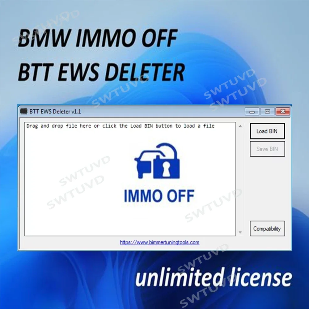 

For BMW IMMO OFF, BTT EWS Deleter Program + Enigma Patcher v1.3 Support MS41-45 ME7.2 ME9.2 MSS54 ME17/MED17/MEV17/MEVD17/EDC17