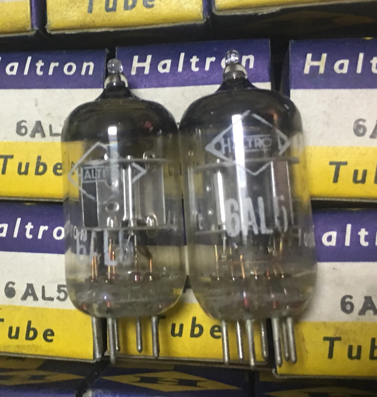 New British Haltron 6AL5 tube replacement CV140 6H2 EB91 EAA91 5663 low noise