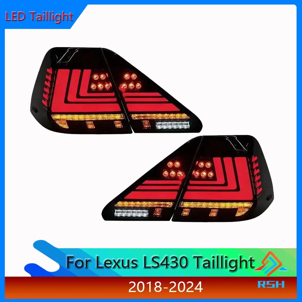 For Lexus LS430 Tail Light Assembly 2001-2005 Aftermarket Upgrade Featuring LED Running Lights And Sequential Turn Signals Light