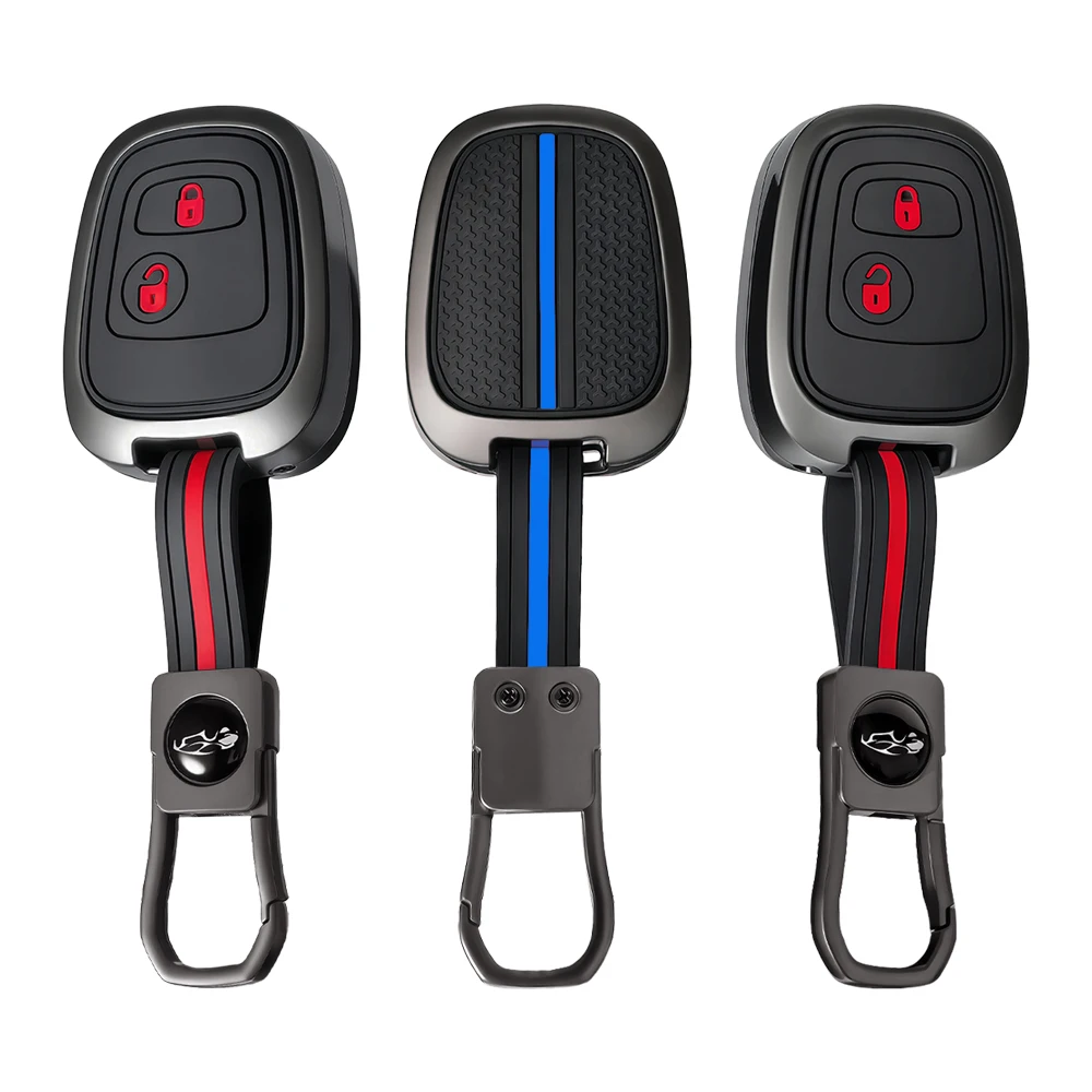 Zinc Alloy Silicone For Citroen C1 C4 For Peugeot 106 107 206 207 306 307 406 407 Auto Shell Fob Car Remote Key Case Cover