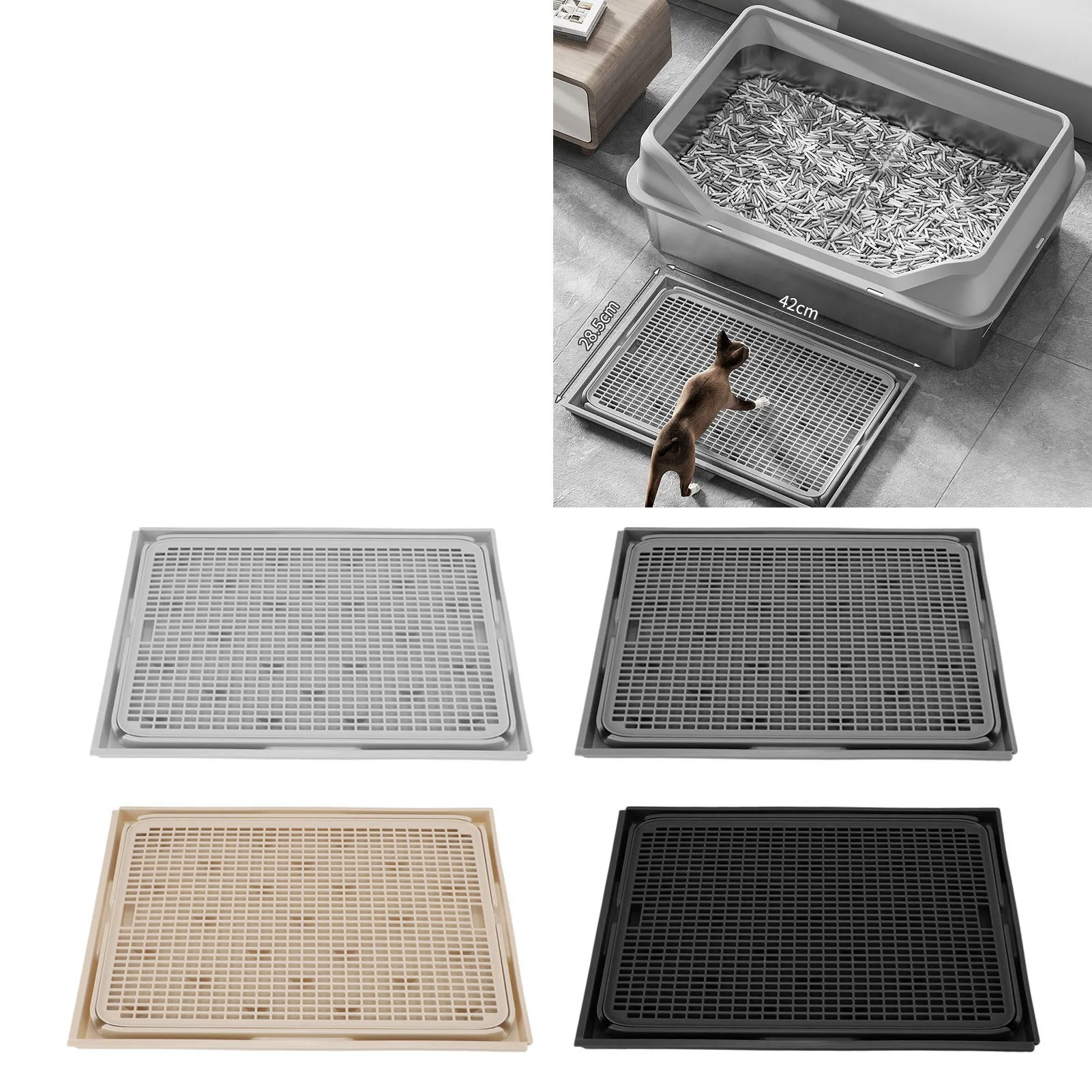 Cat Litter Trapping Mat Cat Li - Food Storage With Scoop recension och pris