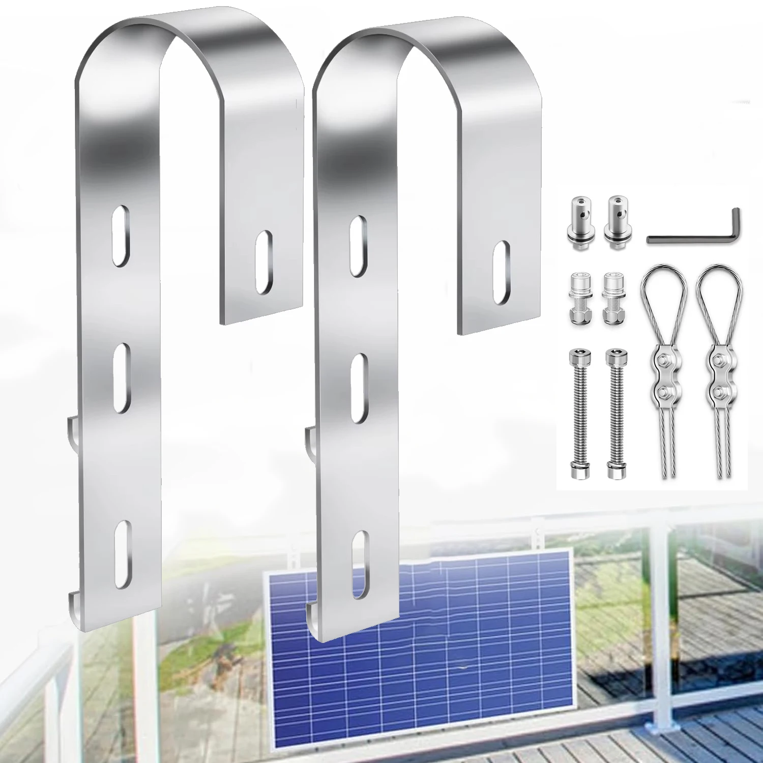 2PCS Aluminium Sola…