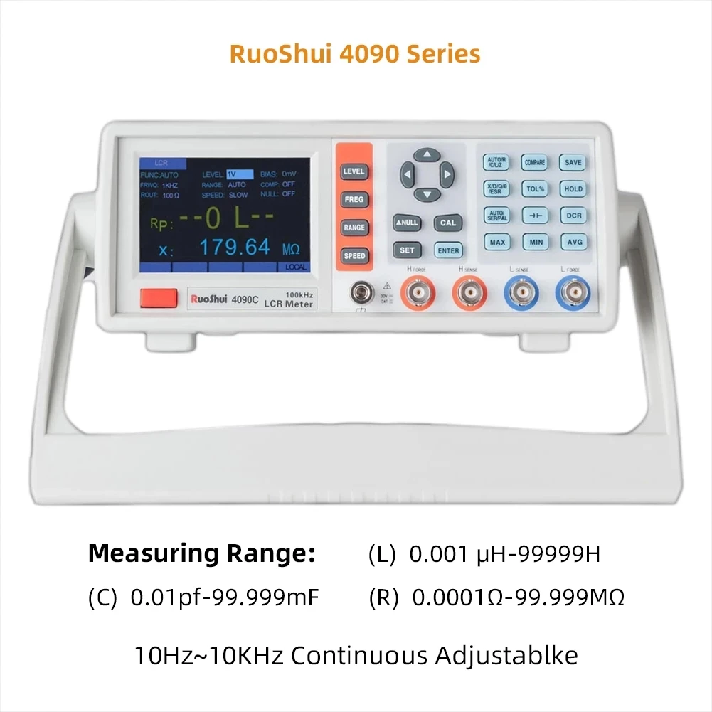 RuoShui 4090A 4090C 4091C Desktop LCR Digital Bridge Capacitance Resistance Impedance Capacitance Inductance Measure Instrument