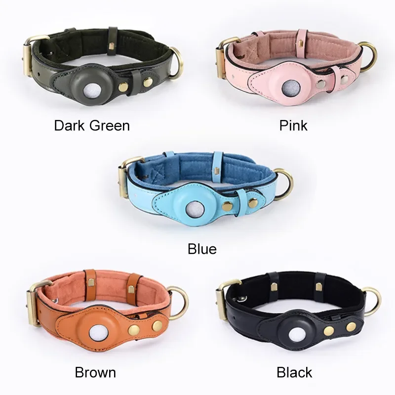 New Removable Locating Pet Collar AirTag Collar Anti-Lost Dog Tracker Protective Case Dog Collar Outdoors Walking Pet Supplies