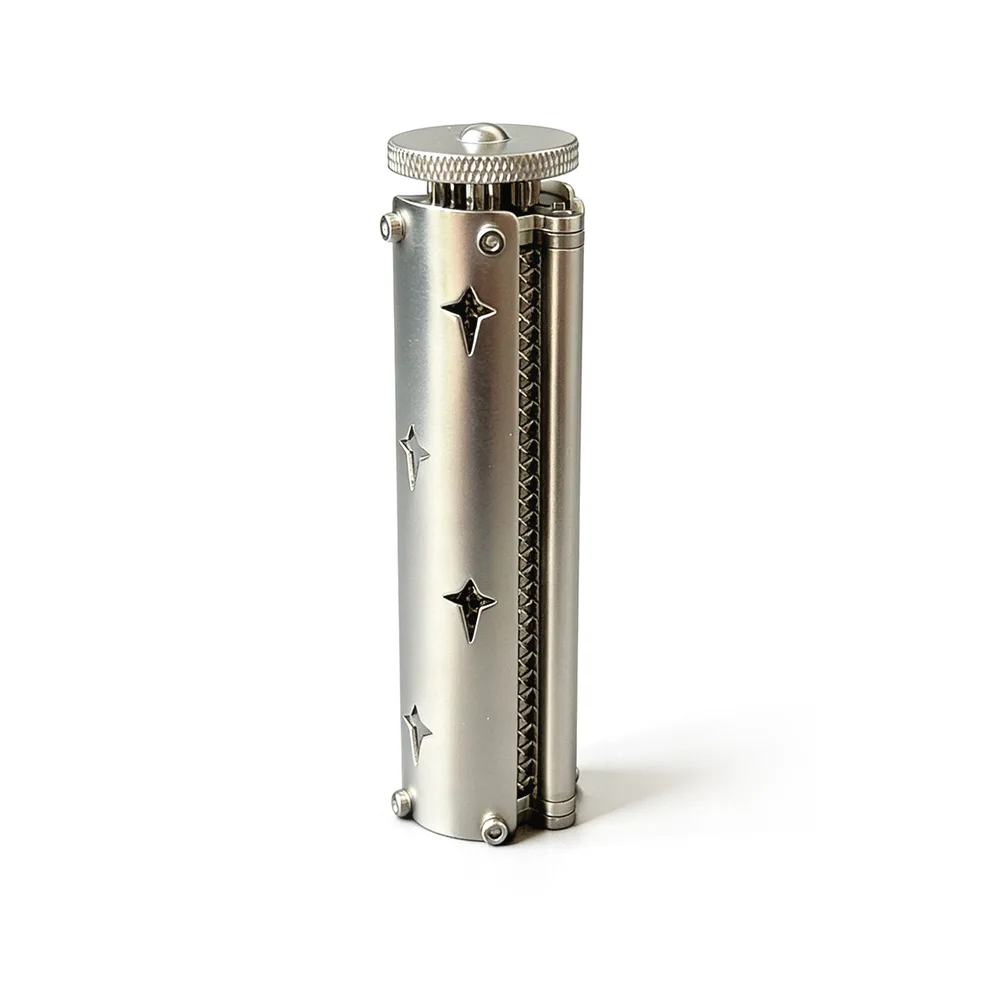 6.0mm Slim Manual Cigarette Rolling Machine – Solid Brass Shell & Iron Roller Handheld Tobacco Roller for 78mm Rollie Paper