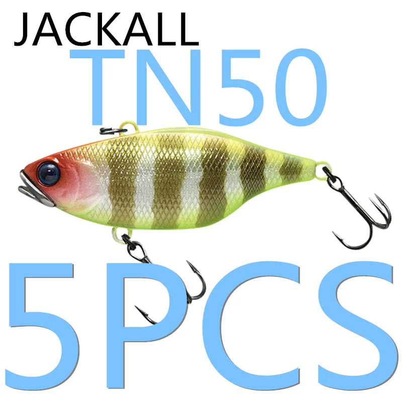 

LURETV New Luya Bait TN50 Noise Vibration Top Mouth Mandarin Fish Jackall Same Competition Bait Full Water Layer Vib 5PCS 6.1cm
