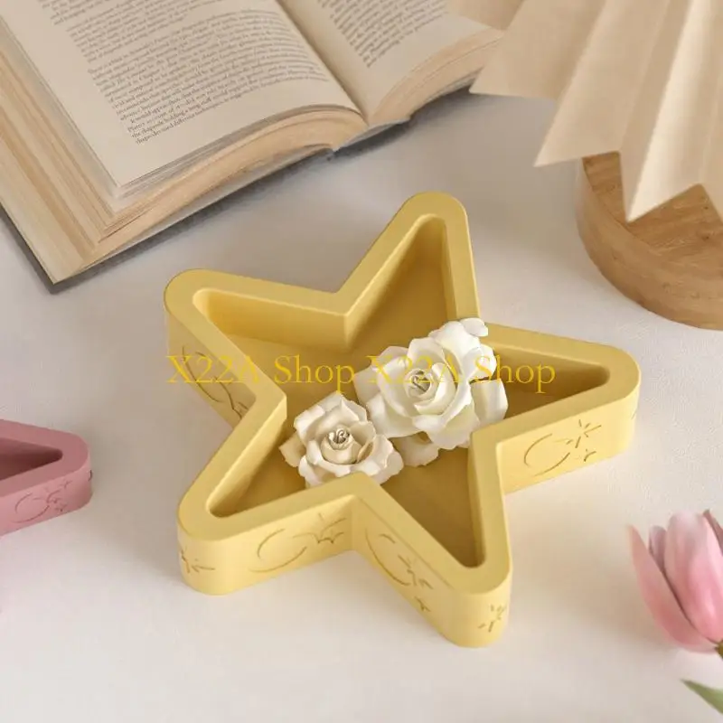 Unique Multiple Size Star Sturdy Silicone Mould Set Portable Accessory for Craft Supplies Making Plaster Crafting