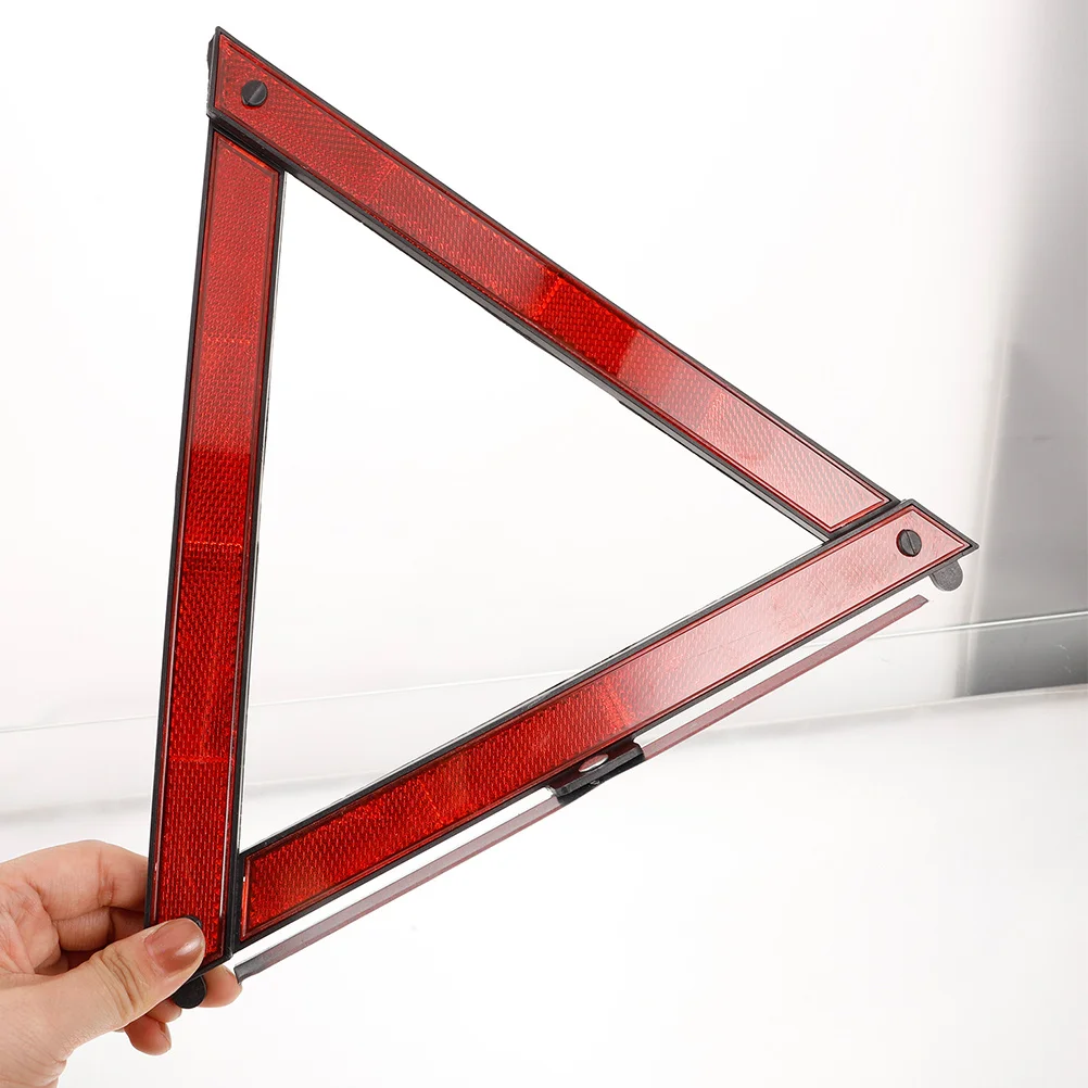 

4Pcs Roadside Auto Warning Triangle High Visibility Reflective Safety Triangles Parking Roadside Auto Warning Triangle