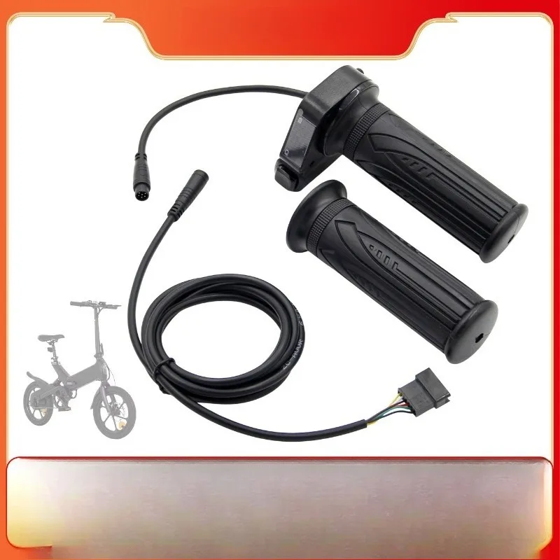 Electric Scooter Throttle Grip with Power Display Silicone Speed Control Handle Replacement Part