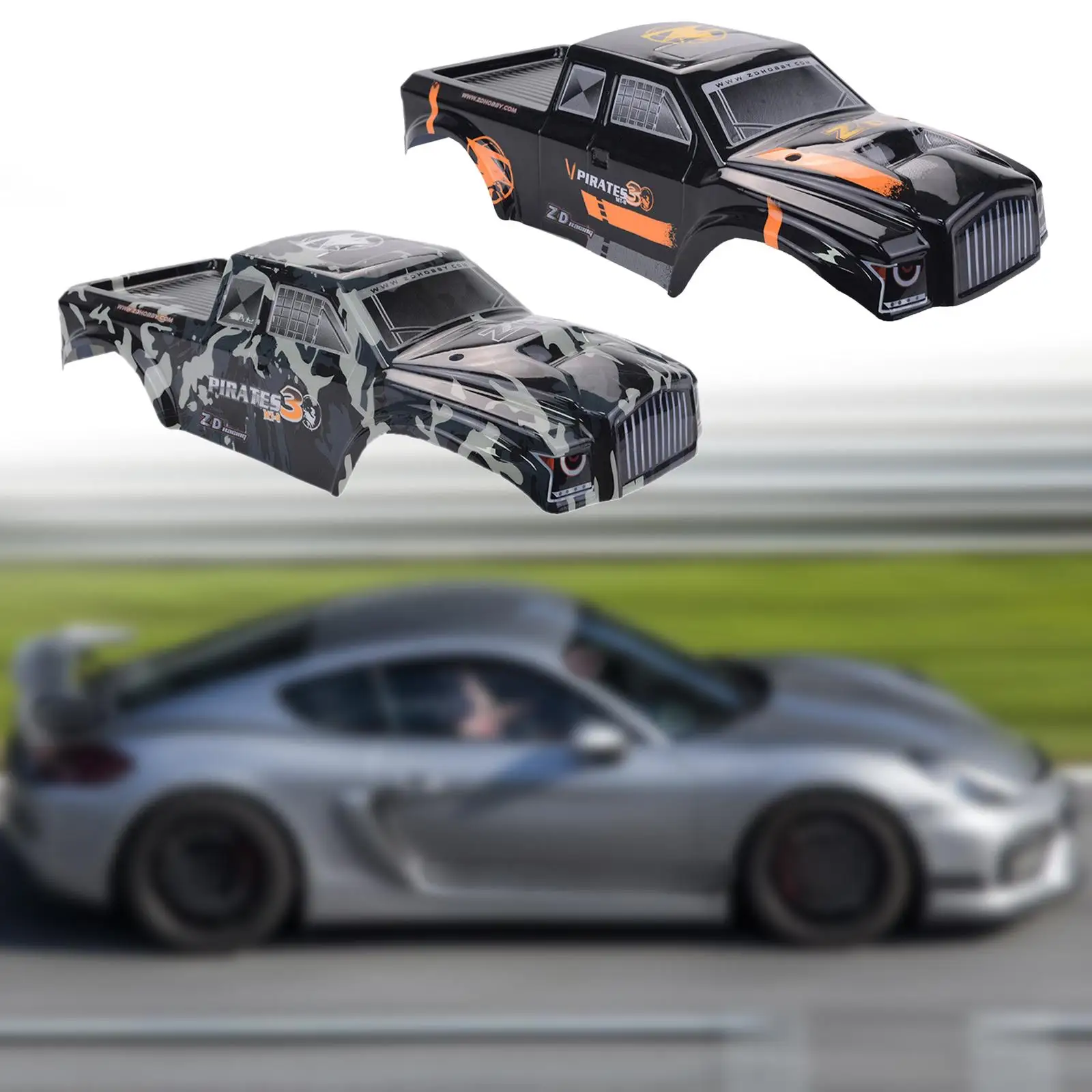 PVC RC Car Shell Truck Body Cover for ZD Racing 08427 9116 Hobby Grade Spare Part 1/
