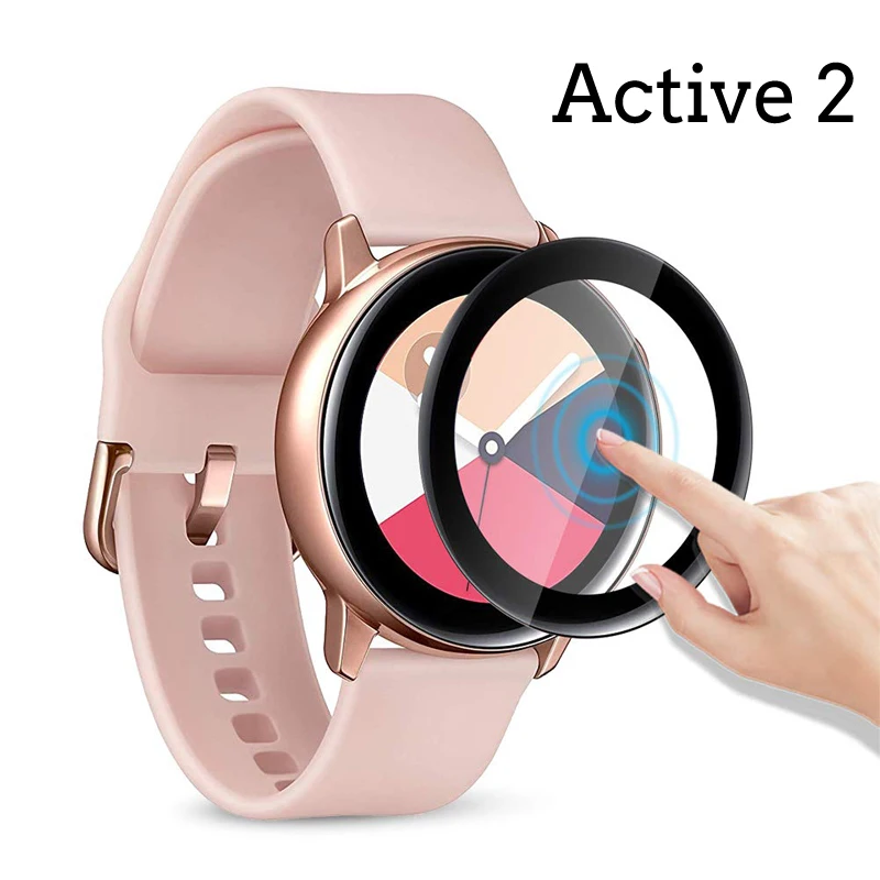 Screen Protector For Samsung Galaxy Watch active 2 40mm 44mm 9H 2.5D film Tempered Glass for samsung Galaxy Watch active 40mm