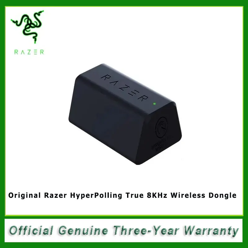 Original Razer HyperPolling True 8KHz Wireless Dongle Compatible Cobra Pro Viper V2 Pro DeathAdder V3 Pro and Basilisk V3 Pro