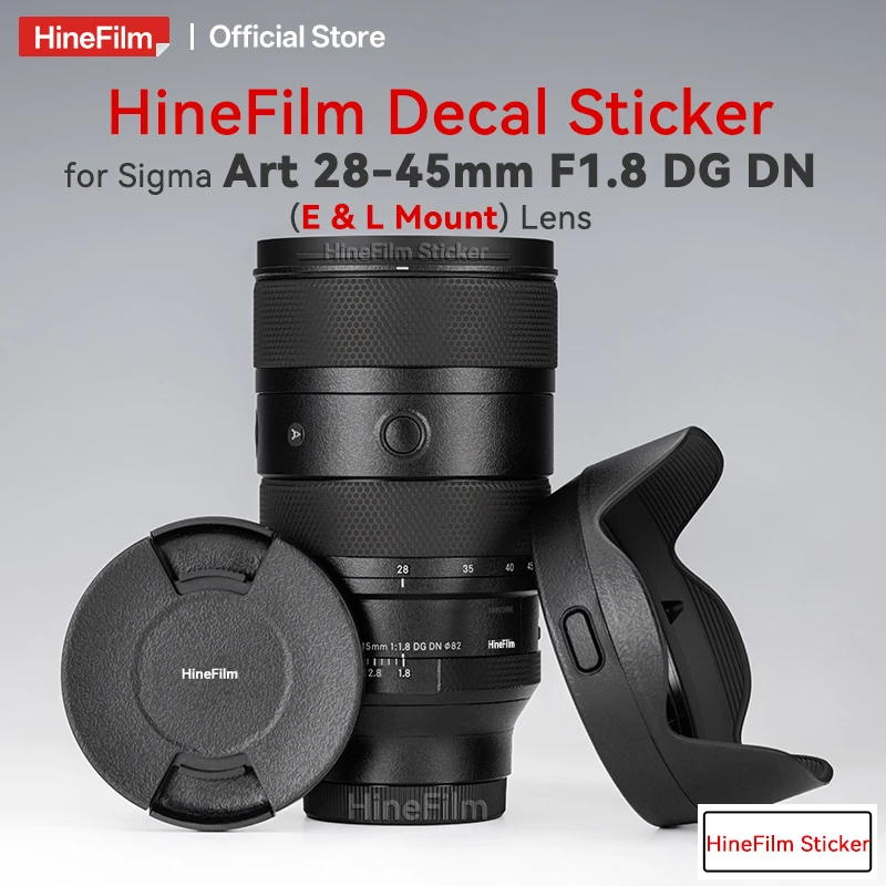 

Hinefilm Skin for Sigma 28-45 f1.8 FE / L Mount Lens Skin 28 45 Sticker Wrap Film for Sigma 28-45mm F1.8 DG DN Art Lens Skin