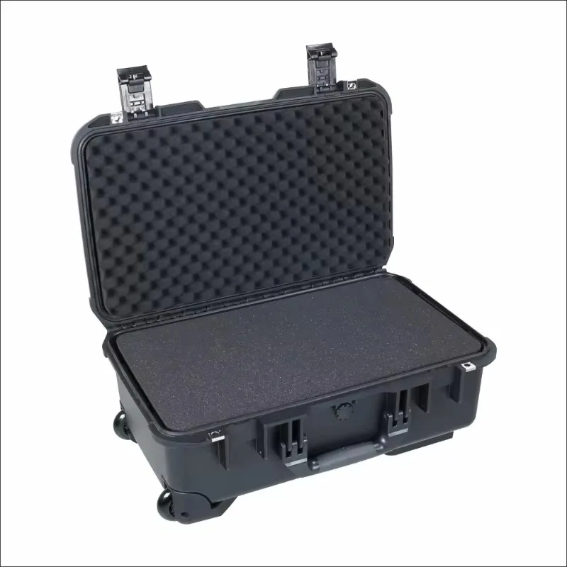 IP67 waterproof, hard plastic, shockproof equipment trolley case with custom foam. Hot-selling wholesale price.