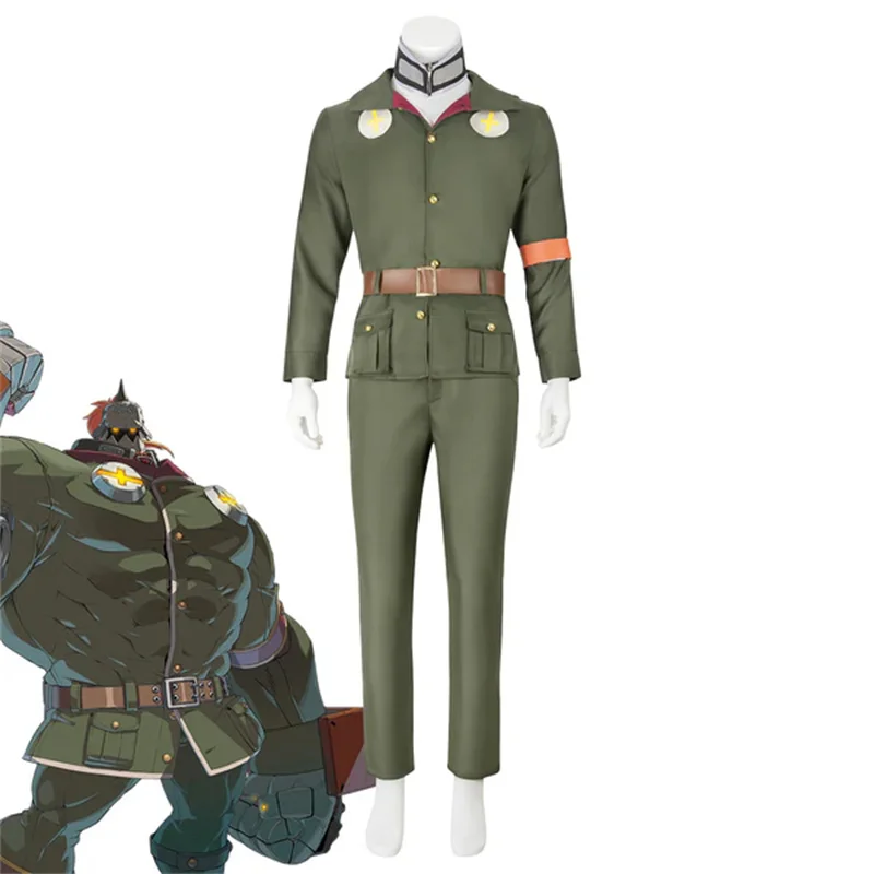 

Guilty Gear STRIVE Potemkin Cosplay Costume Men Uniform Set Halloween Christmas Party Outfits