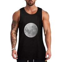 Moon Waxing Gibbous, 98% Illuminated Tank Top Men's summer t-shirt gym clothes for man anime t-shirts