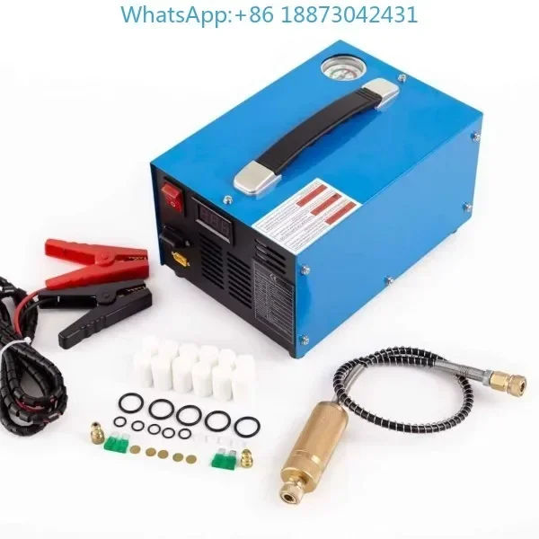 Vehicle-mounted 12V electric high-pressure pump 30mpa household compressed air pump outdoor diving breathing pump 4500psi.