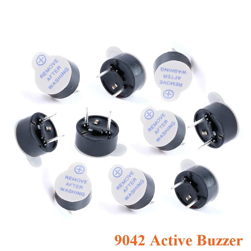 20pcs/2pcs 9042 Active Buzzer Integrated 5V 9*4.2mm 9X4.2mm Ultra Thin DC Electromagnetic Alarm Speaker Buzzer