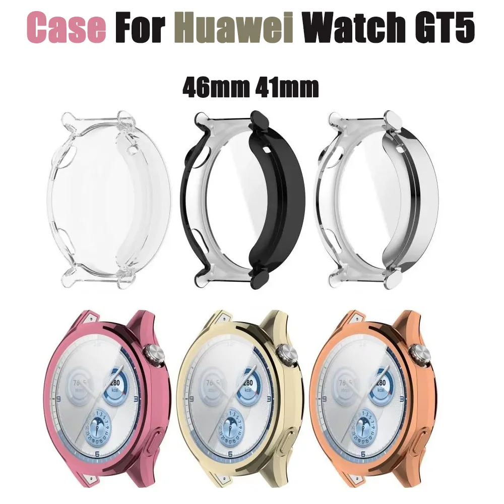 Coque complète en TPU pour Huawei Watch GT5 46mm 41mm, protection d'écran intégrale, pare-chocs pour Huawei Watch GT 5