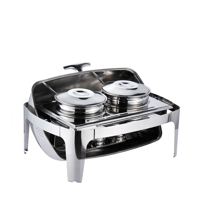 

NOBO 2 basin catering stainless steel food warmer chafer soup chafing dish buffet set