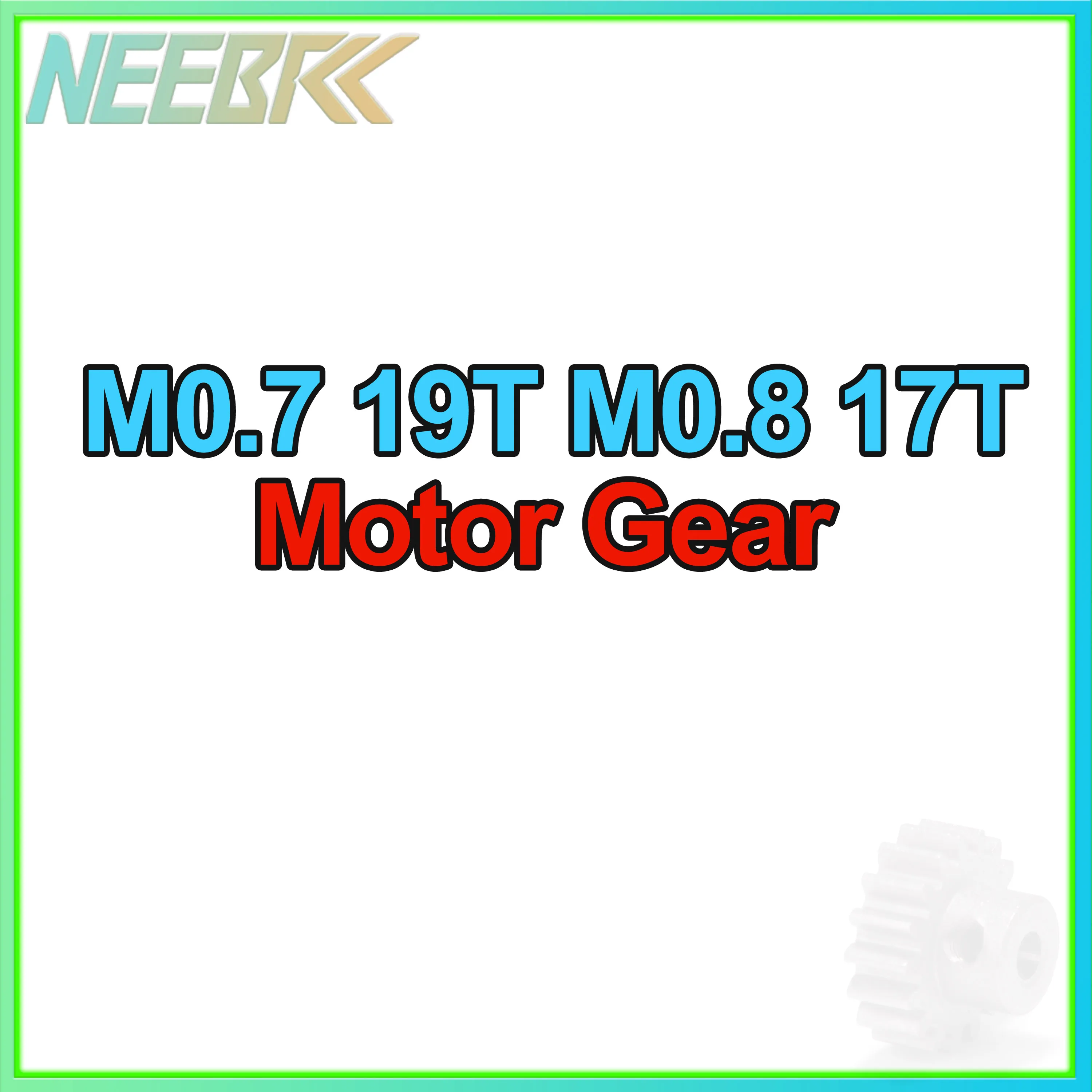 

NEEBRC M0.7 19T M0.8 17T 3.175mm Shaft Metal Pinion Motor Gear for RC Car on-road Vehicle Off-road Brushless Brushed Accessories