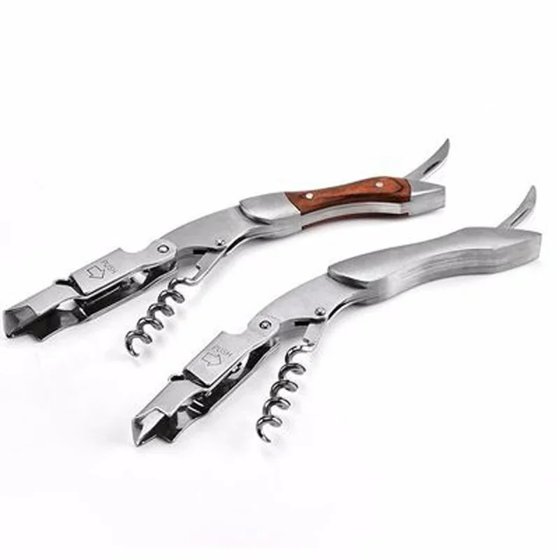 Wood Handle Professional Red Wine Opener Portable Screw Corkscrew Multifunction Wine Bottle Opener Kitchen Tools Beer Openers