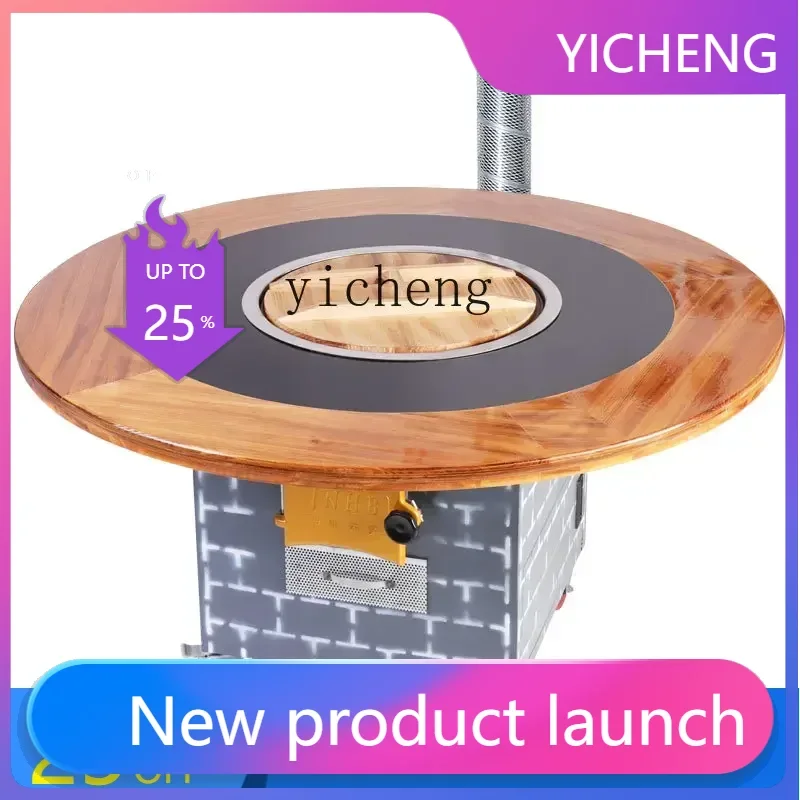 

II2-27 outdoor rural large iron pot stove household iron pot stew stove table