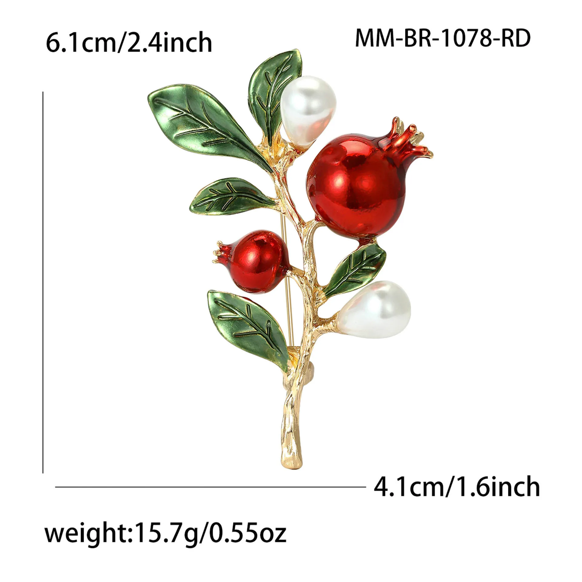 Resin Tulip Brooch for Women Unisex Rhinestone Flower Pin Pearl Plant Lapel Pin Banquet Party Backpack Gifts Jewelry Accessories