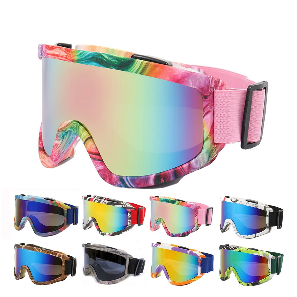 

Anti-Fog Ski Goggles Motorcycle Goggles Winter Snowboard Skiing Glasses Outdoor Sport Windproof Ski Mask Off Road Goggles Helmet