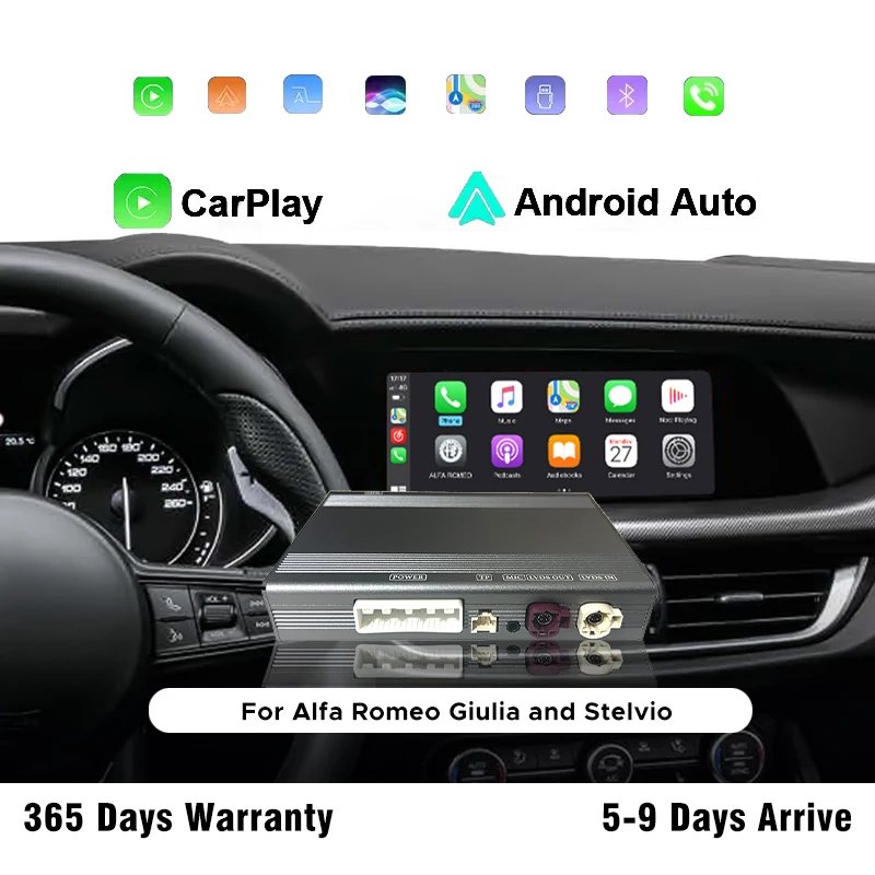 Wireless Radio CarPlay   For Alfa Romeo Stelvio & Giulia 2016-2019 Models Multimedia With Android Auto Mirror Link Youtube