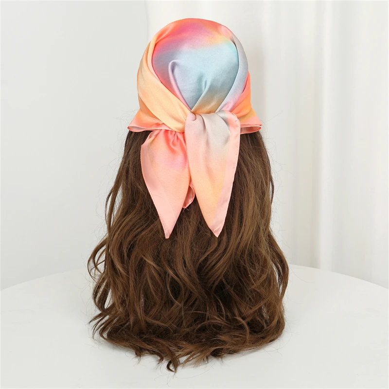 Luxury Spring Silk Scarf Women - Silk Painting Dye recension och pris