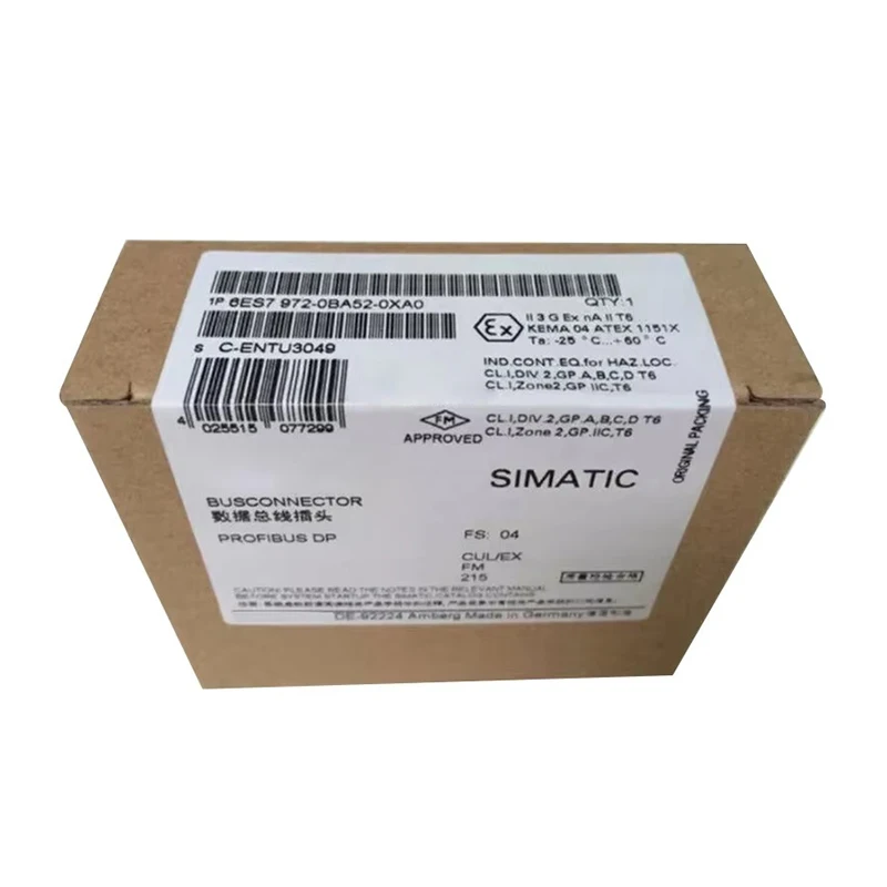 

Совершенно новый оригинальный программируемый контроллер с подключением разъема 6ES7 972-0BA52-0XA0 6ES7972-0BA52-0XA0