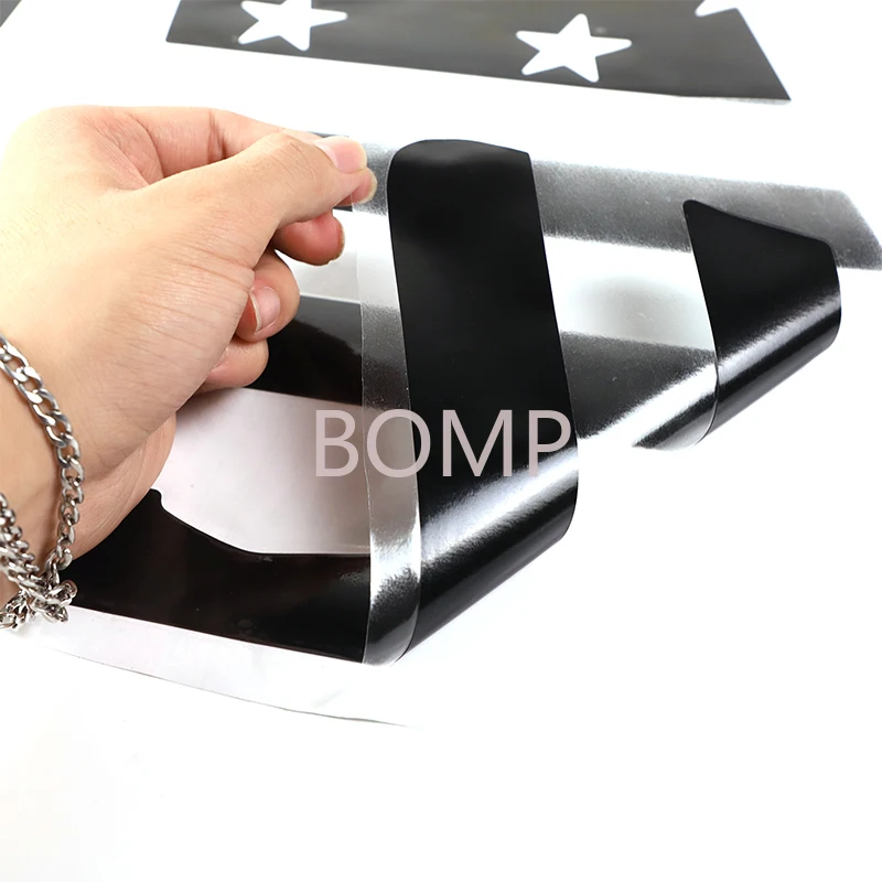 BOMP For Cadillac Escalade 2015-2023 PVC car styling car center pillar rear glass sticker car exterior accessories 2Pcs