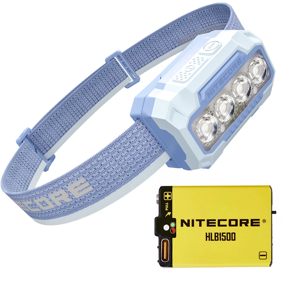 

Original Nitecore HA23 UHE HLB1500 Reachable Battery 600 LMs Multiple Color Temperatures LED Headlamp Outdoor Running Headlight
