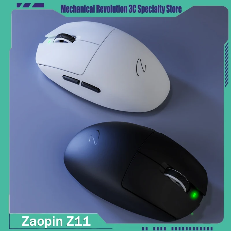 

Беспроводная игровая офисная мышь Zaopin Z11 Tri Mode с сенсором PAW3311 PAW3395, эргономичная, перезаряжаемая, для ПК, ноутбуков, геймеров и офисных пользователей