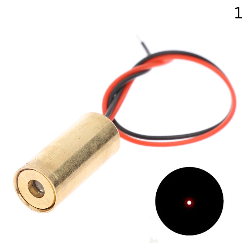 Testa Laser in rame 650nm 9mm 3V 50mW modulo diodo Laser a croce Laser rosso