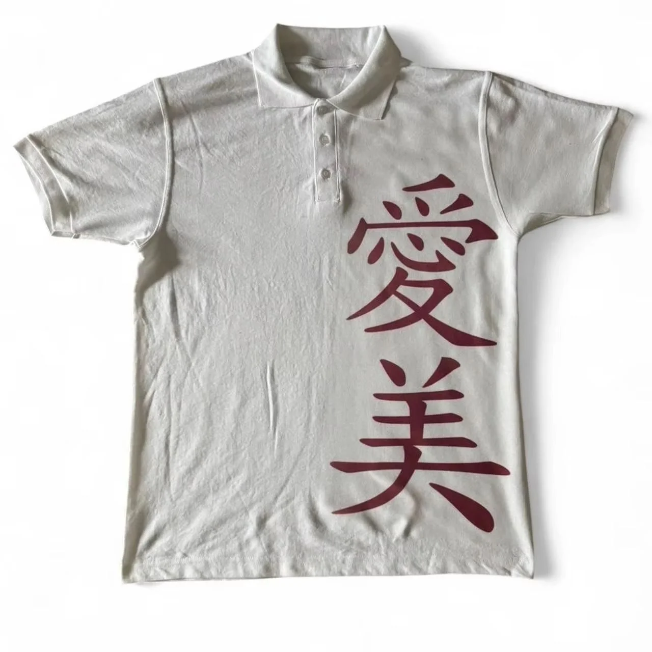 Ladies' Summer Printed Polo Shirt with The Word 'beauty' Printed on It, Fashionable and Trendy Style