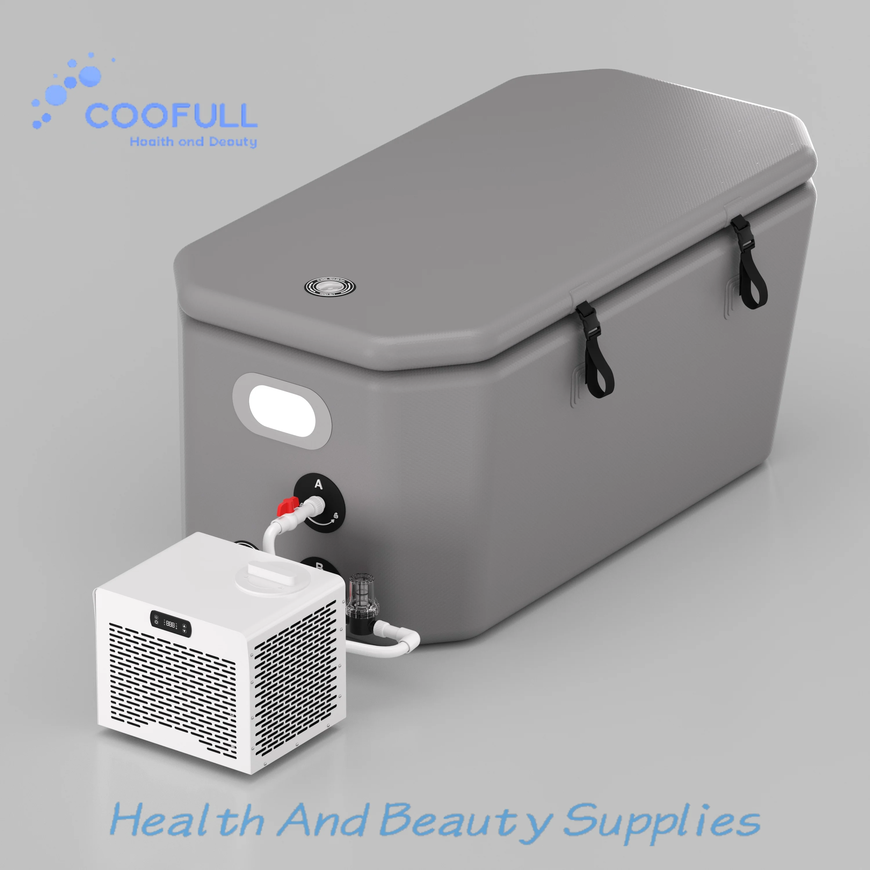 Coofull Icegalax New Patent High Insulated Portable Inflatable Ice Bath Tub with Chiller and FIlter for Cold Plunge Recovery