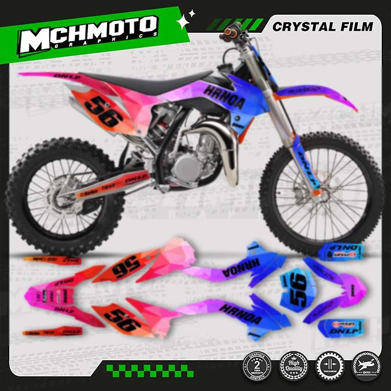

MCHMFG для KTM SX85 2013 2014 2015 2016 2017, мотоциклетная графика, фоновая наклейка, наборы наклеек, номер, имя на заказ
