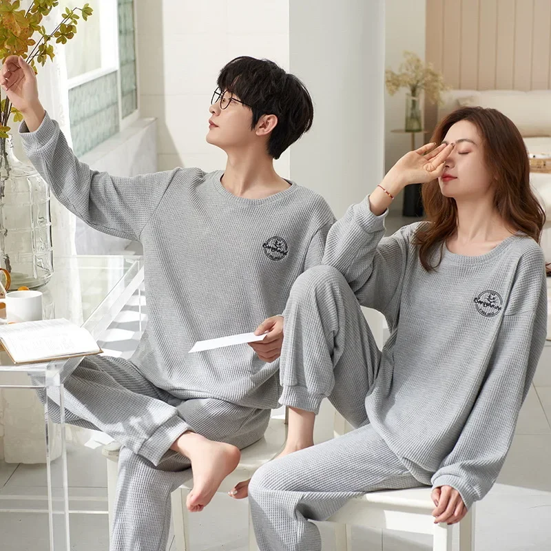 

Nightgowns Couple Clothing Homewear Winter Autumn New Thin Cartoon Cute Versatile Wearable Breathable Stylish Loose Large Size