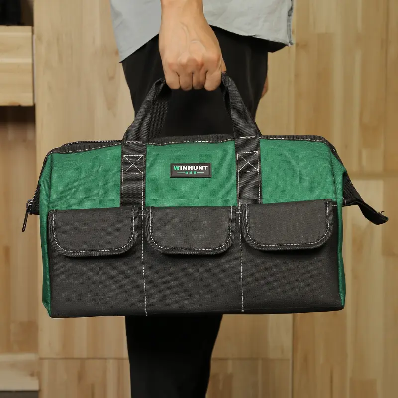 Bolsa de ferramentas resistente ao desgaste de grande capacidade WINHUNT: mantenha suas ferramentas organizadas e portáteis!