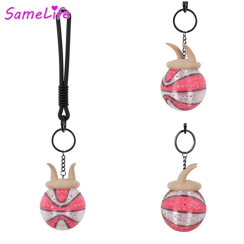 

2026 Cartoon Goat Will Basketball Pendant Key Chain Cosplay Fantasy Keyring Men Costume Disguise Accessories Halloween Prop