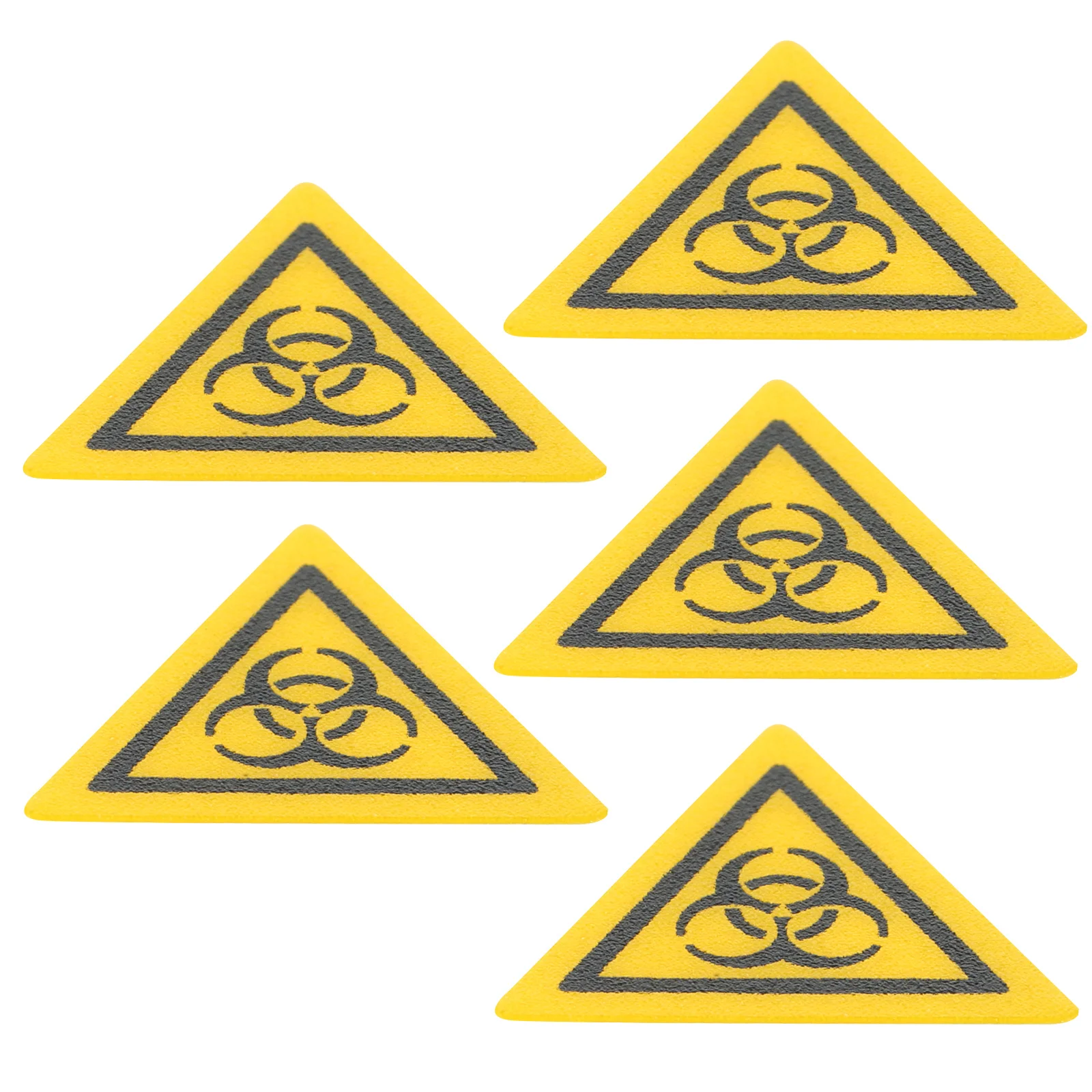 5Pcs Caution Labels Laboratory Biological Warning Stickers for Safety Signs Biological Stickers