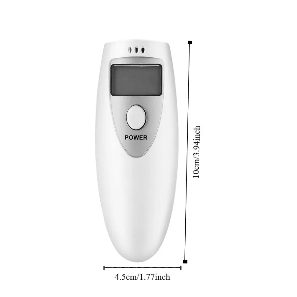 LED Digital Display Breathalyzer Analyzer Accuracy Portable No Contacted Digital Breathalyzer Widely Used Plastic