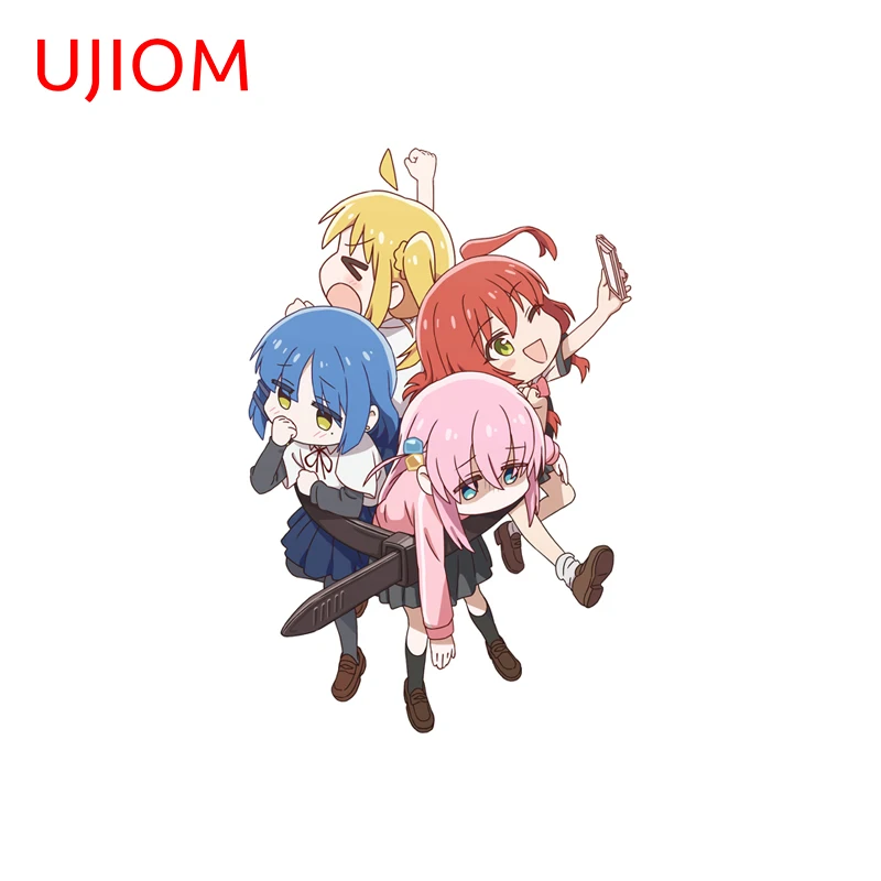 UJIOM Kawaii Anime Figure Ikuyo Kita Wall Sticker Exquisite Tendy Eye Catching Scratch Proof Graphic Decal Trunk Wardrobe Decor