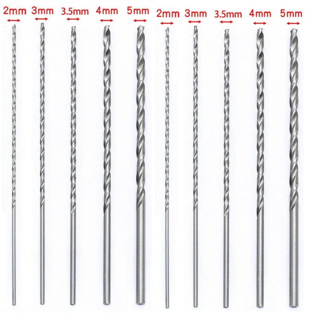 Quality Drill Bit Drill Bit Set 10 Pcs 2mm/3mm/3.5mm/4mm/5mm Extra Long For Drilling Machines For Electric Drills