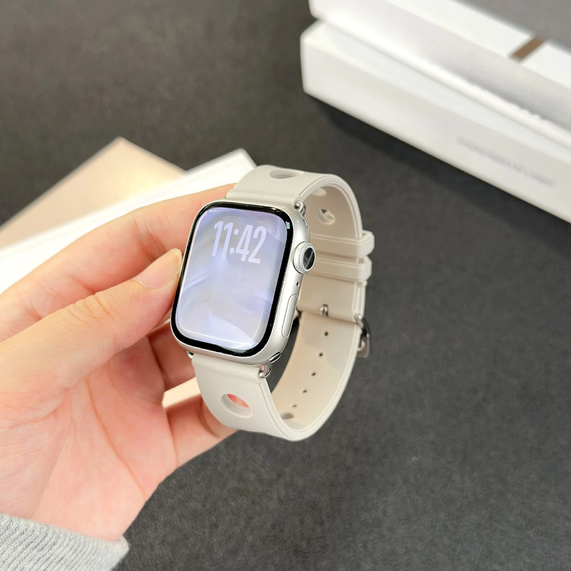 애플 워치 울트라 3 밴드 49mm 46mm 45mm 44mm 41mm용 실리콘 스트랩, 아이워치 시리즈11 10 9 8 7 6 5 4 3 SE3 손목밴드