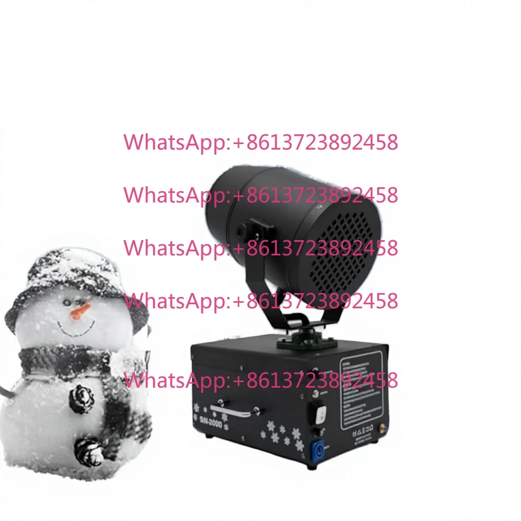 2000W Moving Head Snow Machine Remote Control Metal Body AC 110-240V For Wedding Christmas Stage Party