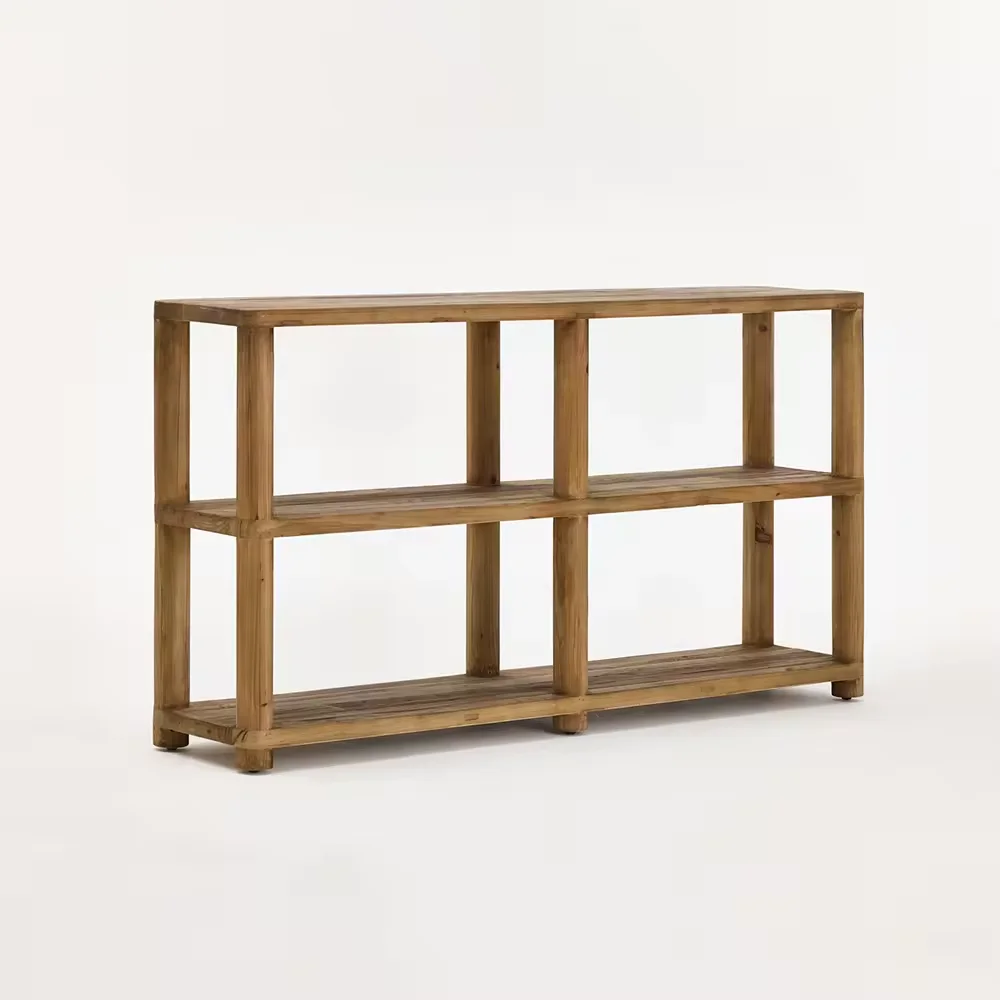 

Wabi-sabi Style Pine Side Table, Handcrafted Wooden Furniture Complementing Minimalist Wabi-sabi Interior Design